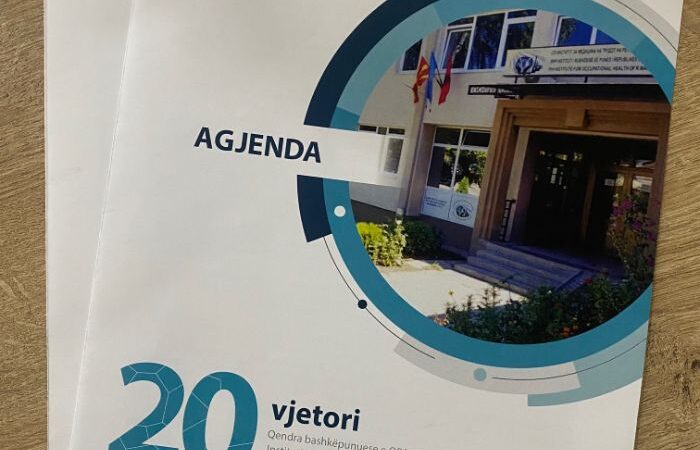 Shënimi i 20 vjetorit jubilarë të Qendres së Bashkëpunimit të OBSH-së,pranë Institutit të Mjekësisë së Punës i Republikës së Maqedonisë së Veriut.